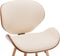 vidaXL - Eetkamerstoelen - 2 - st - kunstleer - en - gebogen - hout - crème