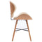 vidaXL - Eetkamerstoelen - 2 - st - kunstleer - en - gebogen - hout - crème
