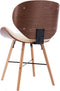 vidaXL - Eetkamerstoelen - 2 - st - kunstleer - en - gebogen - hout - crème