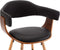 vidaXL - Eetkamerstoelen - 2 - st - kunstleer - en - gebogen - hout - zwart