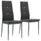 vidaXL - Eetkamerstoelen - 2 - st - kunstleer - grijs