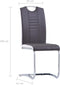 vidaXL - Eetkamerstoelen - 2 - st - kunstleer - grijs