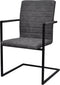 vidaXL - Eetkamerstoelen - 2 - st - kunstleer - grijs