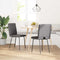 vidaXL - Eetkamerstoelen - 2 - st - kunstleer - grijs