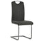vidaXL - Eetkamerstoelen - 2 - st - kunstleer - grijs