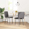 vidaXL - Eetkamerstoelen - 2 - st - kunstleer - grijs