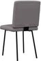 vidaXL - Eetkamerstoelen - 2 - st - kunstleer - grijs
