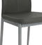 vidaXL - Eetkamerstoelen - 2 - st - kunstleer - grijs