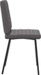 vidaXL - Eetkamerstoelen - 2 - st - kunstleer - grijs