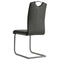 vidaXL - Eetkamerstoelen - 2 - st - kunstleer - grijs