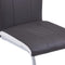 vidaXL - Eetkamerstoelen - 2 - st - kunstleer - grijs