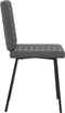 vidaXL - Eetkamerstoelen - 2 - st - kunstleer - grijs