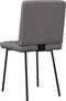vidaXL - Eetkamerstoelen - 2 - st - kunstleer - grijs