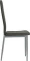vidaXL - Eetkamerstoelen - 2 - st - kunstleer - grijs