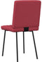 vidaXL - Eetkamerstoelen - 2 - st - kunstleer - wijnrood