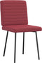 vidaXL - Eetkamerstoelen - 2 - st - kunstleer - wijnrood
