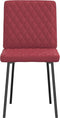 vidaXL - Eetkamerstoelen - 2 - st - kunstleer - wijnrood