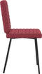 vidaXL - Eetkamerstoelen - 2 - st - kunstleer - wijnrood