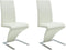 vidaXL - Eetkamerstoelen - 2 - st - kunstleer - wit