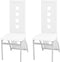 vidaXL - Eetkamerstoelen - 2 - st - kunstleer - wit