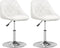vidaXL - Eetkamerstoelen - 2 - st - kunstleer - wit