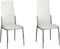 vidaXL - Eetkamerstoelen - 2 - st - kunstleer - wit