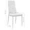 vidaXL - Eetkamerstoelen - 2 - st - kunstleer - wit