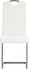 vidaXL - Eetkamerstoelen - 2 - st - kunstleer - wit
