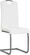 vidaXL - Eetkamerstoelen - 2 - st - kunstleer - wit