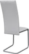 vidaXL - Eetkamerstoelen - 2 - st - kunstleer - wit