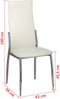 vidaXL - Eetkamerstoelen - 2 - st - kunstleer - wit