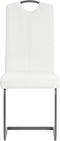 vidaXL - Eetkamerstoelen - 2 - st - kunstleer - wit