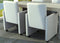 vidaXL - Eetkamerstoelen - 2 - st - kunstleer - wit
