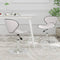 vidaXL - Eetkamerstoelen - 2 - st - kunstleer - wit