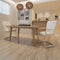 vidaXL - Eetkamerstoelen - 2 - st - kunstleer - wit