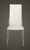 vidaXL - Eetkamerstoelen - 2 - st - kunstleer - wit