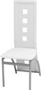 vidaXL - Eetkamerstoelen - 2 - st - kunstleer - wit