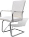 vidaXL - Eetkamerstoelen - 2 - st - kunstleer - wit