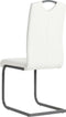 vidaXL - Eetkamerstoelen - 2 - st - kunstleer - wit