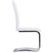 vidaXL - Eetkamerstoelen - 2 - st - kunstleer - wit