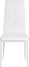 vidaXL - Eetkamerstoelen - 2 - st - kunstleer - wit