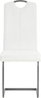 vidaXL - Eetkamerstoelen - 2 - st - kunstleer - wit