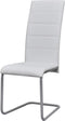 vidaXL - Eetkamerstoelen - 2 - st - kunstleer - wit