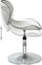 vidaXL - Eetkamerstoelen - 2 - st - kunstleer - wit