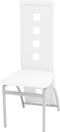 vidaXL - Eetkamerstoelen - 2 - st - kunstleer - wit