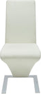 vidaXL - Eetkamerstoelen - 2 - st - kunstleer - wit