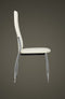 vidaXL - Eetkamerstoelen - 2 - st - kunstleer - wit