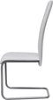 vidaXL - Eetkamerstoelen - 2 - st - kunstleer - wit