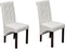 vidaXL - Eetkamerstoelen - 2 - st - kunstleer - wit