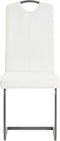 vidaXL - Eetkamerstoelen - 2 - st - kunstleer - wit